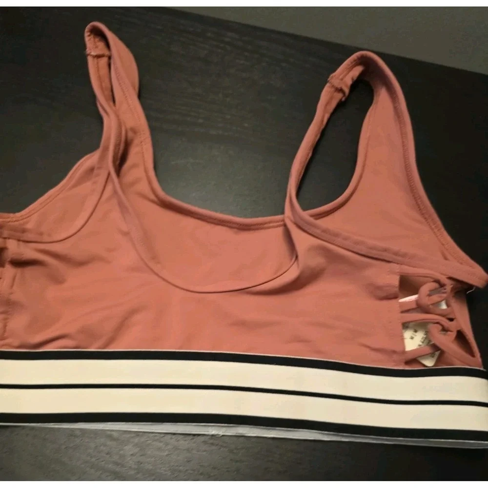 NOS 2016 Victorias Secret Sm pink ultimate Strappy Sided sports bra Rose Mauve